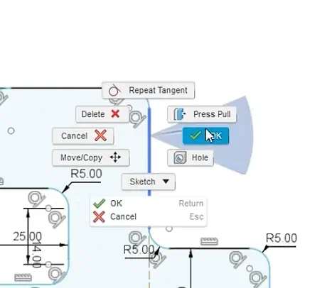 The Pie Menu in Fusion 360
