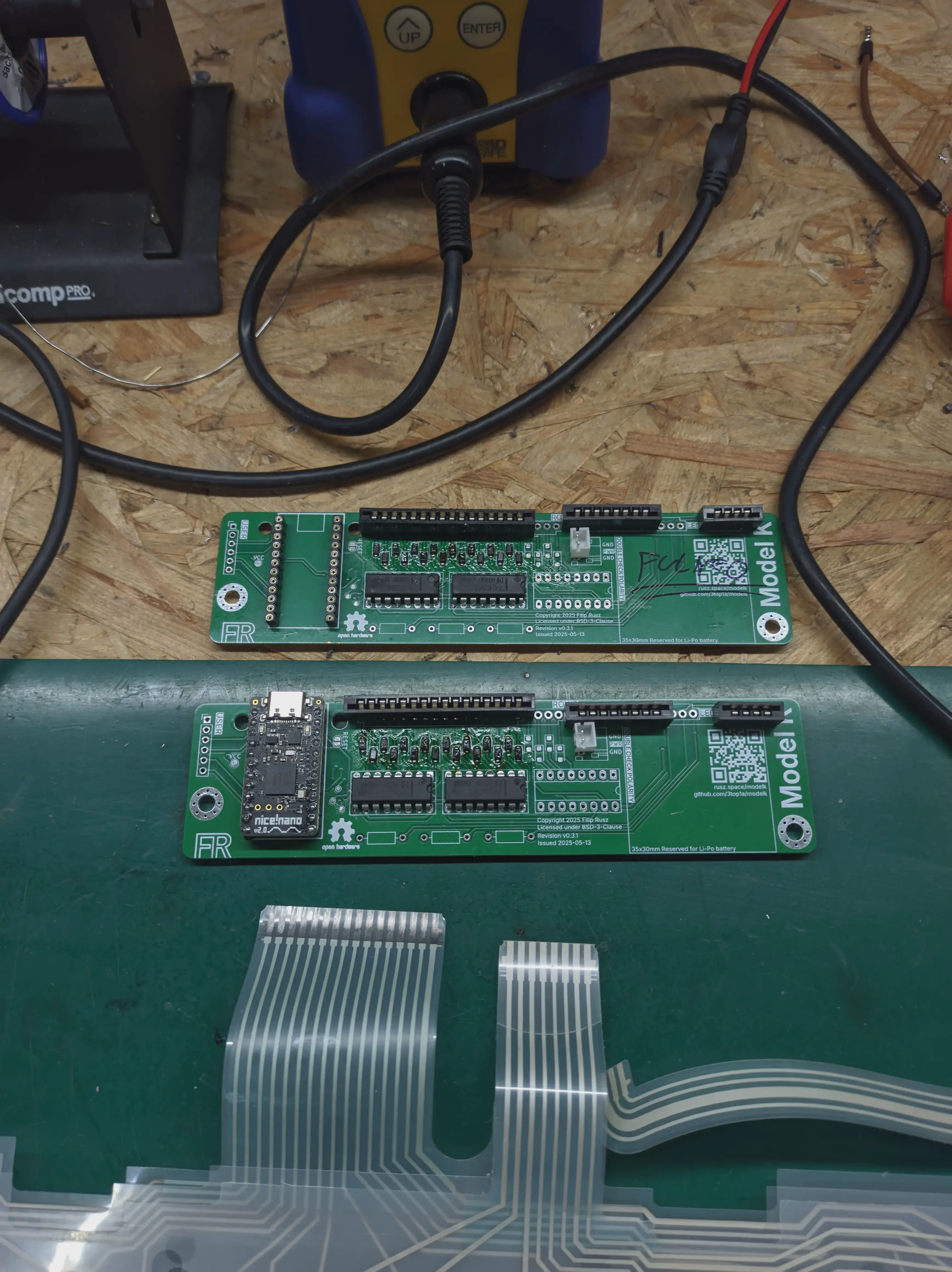 If you're using Connfly connectors, make sure to rotate them like in the bottom board.